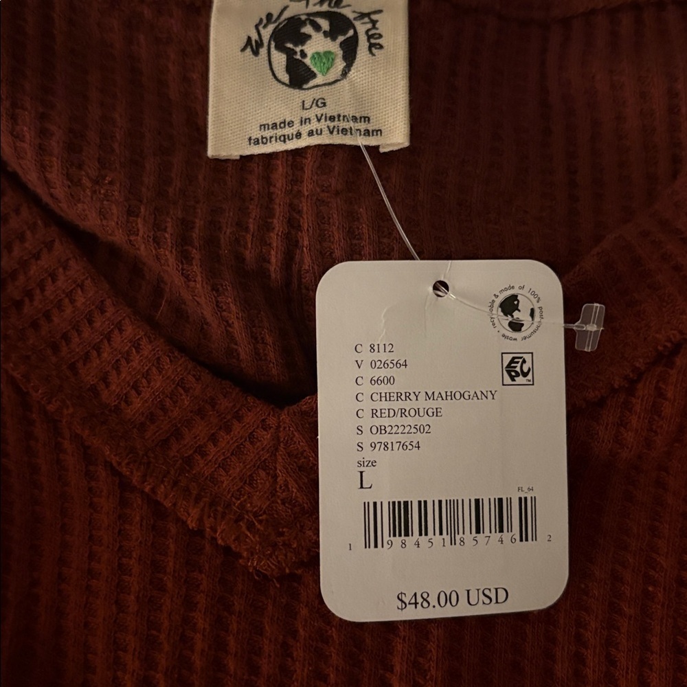 Free people We the free Manchester
Long Sleeve. NWT. Cherry mahogany L - Picture 4 of 10